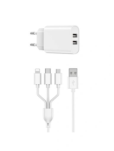 Fast Charger with 3 in 1 cable